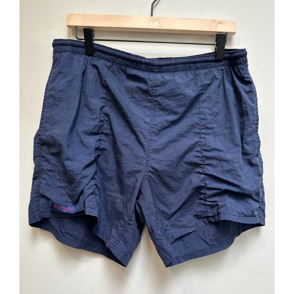 Vintage Columbia Sportswear‎ Navy Blue Trunks Mens M 90s & 00's AM4022 Blokecore